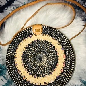 Amerii Rattan Bag (Medium)- Monochromia